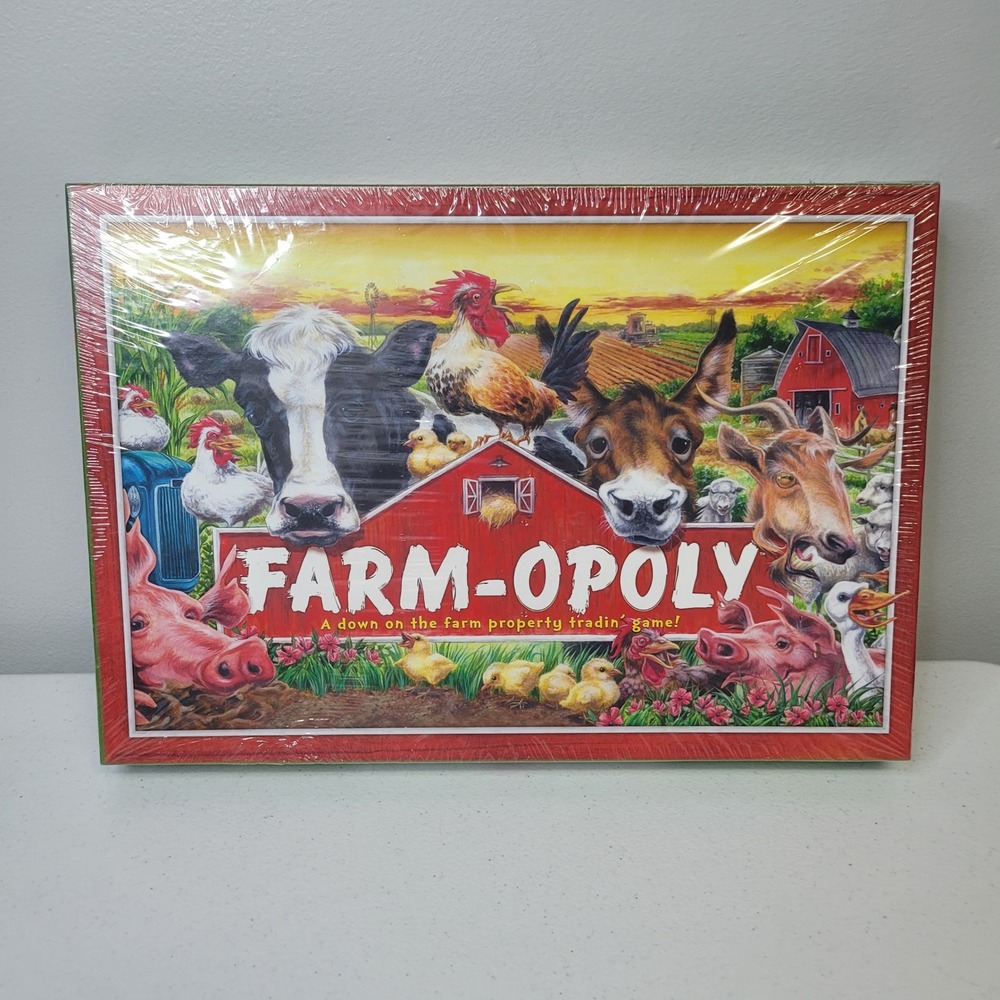 Farmopoly Board Game A Down on the Farm Property‎ Trading Game Complete